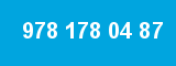 978 178 04 87 978 178 04 87